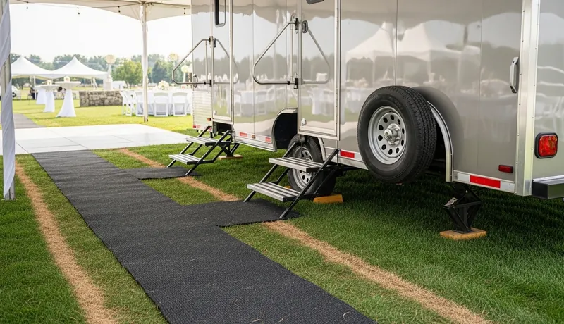 Construction worker reviewing plans